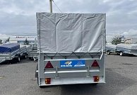 Прицеп Кремень профи 2,56*1,56 с бортом 50 см с тентом 120 см (усиленный передний и задний борт)