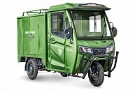 Грузовой электротрицикл RuTrike КАРГО Кабина Дуал Зеленый-2755