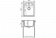 Кухонная мойка Polygran  Argo-420 (песочный 302) песочный