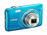 Цифровая фотокамера NIKON Coolpix S3500 голубая