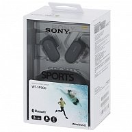 Наушники Sony WF-SP900  Bluetooth, защита IPX5/8, встроенная память 4Гб, черный