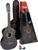 Гитара классическая в к-те с чехлом и тюнером Stagg C440 M BLK PACK