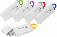 USB Flash Kingston 8GB USB 3.0 DataTraveler I G4,  white/yellow DTIG4/8GB