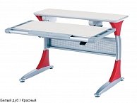 Регулируемый стол-парта  Comf-Pro Harvard Desk  (белый дуб/красный)