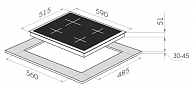 Варочная панель Maunfeld EEHE.64.4W