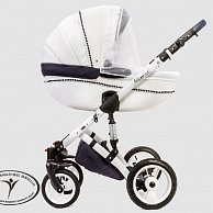 Детская коляска  Dada Paradiso Group Glamour White Alu  3в1