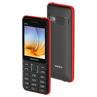 Мобильный телефон Maxvi K12 Black-red
