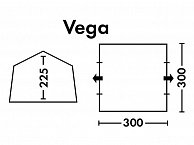 Туристический шатер FHM  Vega  ( Синий/Серый)