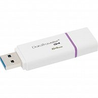 USB Flash Kingston 64GB USB 3.0 DataTraveler I G4,  white/purple DTIG4/64GB