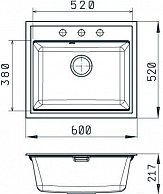 Кухонная мойка Gerhans A12 (черный) черный