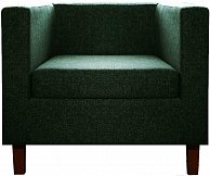 Кресло Бриоли БиллиД J8 темно-зеленый темные опоры