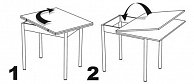 Обеденный стол Рамзес Ломберный 60x60 венге/ноги конусные венге