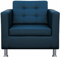 Кресло Бриоли Дилли клетка L18 синий
