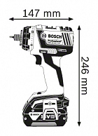 Дрель-шуруповерт Bosch GSR 18 V-EC FC2 + насадки (06019E1100)