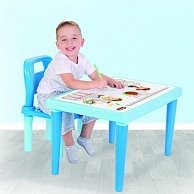Комплект детской мебели Pilsan Столик+1 стульчик Blue/Голубой
