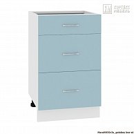 Шкаф-стол  Кортекс-мебель Корнелия МАРА НШ50р3ш без столешницы Голубой