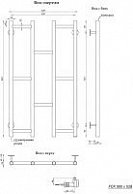 Полотенцесушитель Fincopper FCR 900*500