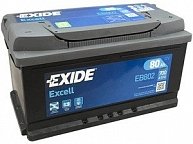 Аккумулятор Exide EXCELL EB802  низкий  80Ah