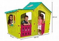 Детский уличный игровой домик Magic Villa House - бирюзово-зеленый