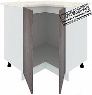 Шкаф-стол угловой  Кортекс-мебель Корнелия ЛИРА НШУ Черный, Мадрид