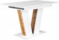 Обеденный стол ЭлиГард Kai раздвижной 118-157x76x72 (белый структурный)