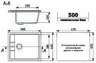 Кухонная мойка Ulgran U 406 331 белый