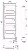 Полотенцесушитель электрический Сунержа ЭЛЕГИЯ 2.0 1200х400 / МЭМ правый 00-5219-1240