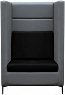 Кресло Бриоли Дирк L21-L22 (серый, черные вставки)