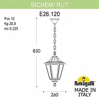 Подвесной уличный светильник Fumagalli Rut E26.120.000.AXF1R