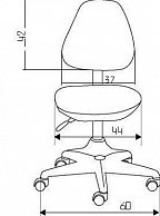Растущее кресло Comf-Pro Match  (коричневый, силиконовые колеса с автоблокировкой)