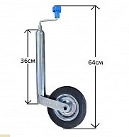 Опорное колесо ф48-(150кг) с креплением (10023012)