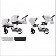 Детская коляска для двойни Bebetto 42 Comfort 03 черная рама (Bebetto42 Comfort_03_CZA)
