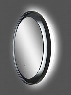 Зеркало Континент Planet Black LED D1000 ореольная холодная подсветка и Б/К сенсор