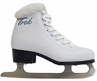 Коньки фигурные Trek Skate Fur  белый (р.37)