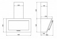 Кухонная вытяжка Elikor Коралл 60П-430-К3Д (черный)