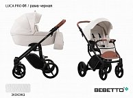 Детская коляска  Bebetto LUCA PRO 01 (черная рама)