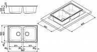 Кухонная мойка Smeg LZ862B