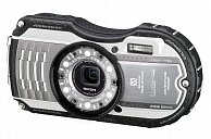 Цифровая фотокамера Ricoh  WG-4 черная с бело-серебристыми вставками