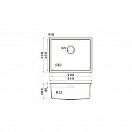 Кухонная мойка Omoikiri Tadzava 54-U-IN нерж/нержавеющая сталь (4993512)