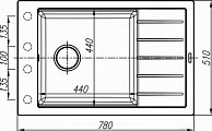 Кухонная мойка Gerhans B28 (бежевый) бежевый