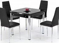 Обеденный стол Halmar Kent черный/сталь окрашенная  (V-CH-KENT-ST-CZARNY)