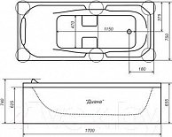 Ванна Triton Дина 1700 x 750