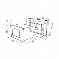 Встраиваемая микроволновая печь  Akpo MEA 925 08 SEP01 WH