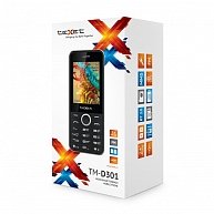 Мобильный телефон TeXet TM-D301 черный/серебристый