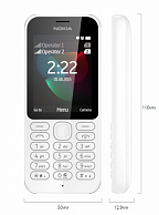 Мобильный телефон Nokia 222 DS  White