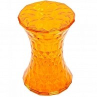 Стул-пуф Stone  Bradex Zara FR 0056 прозрачный оранжевый (131-APC T-ORANGE09)
