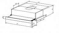 Вытяжка Weissgauff TEL 06 1M BL