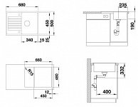 Мойка кухонная  Blanco Zia 45 S Compact  антрацит (524721)