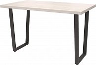 Обеденный стол Millwood Лофт Уэльс Л 160x80x75  дуб белый Craft/металл черный)
