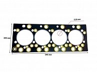 Прокладка ГБЦ двигателя YUNNEI YN38GBZ